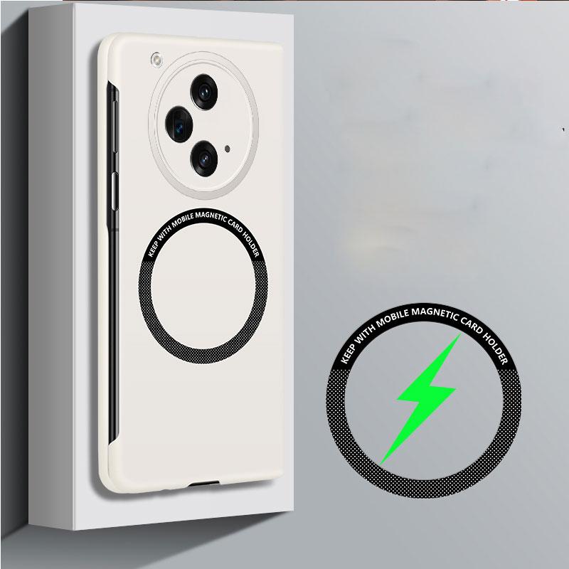 Dla Magsafe Magnetyczna bezramowa twarda obudowa komputera dla Oppo Znajdź N3 N2 Slim Bezprzewodowe ładowanie Odporna na wstrząsy matowa tylna obudowa telefonu dla FindN3 Ultra-cienka