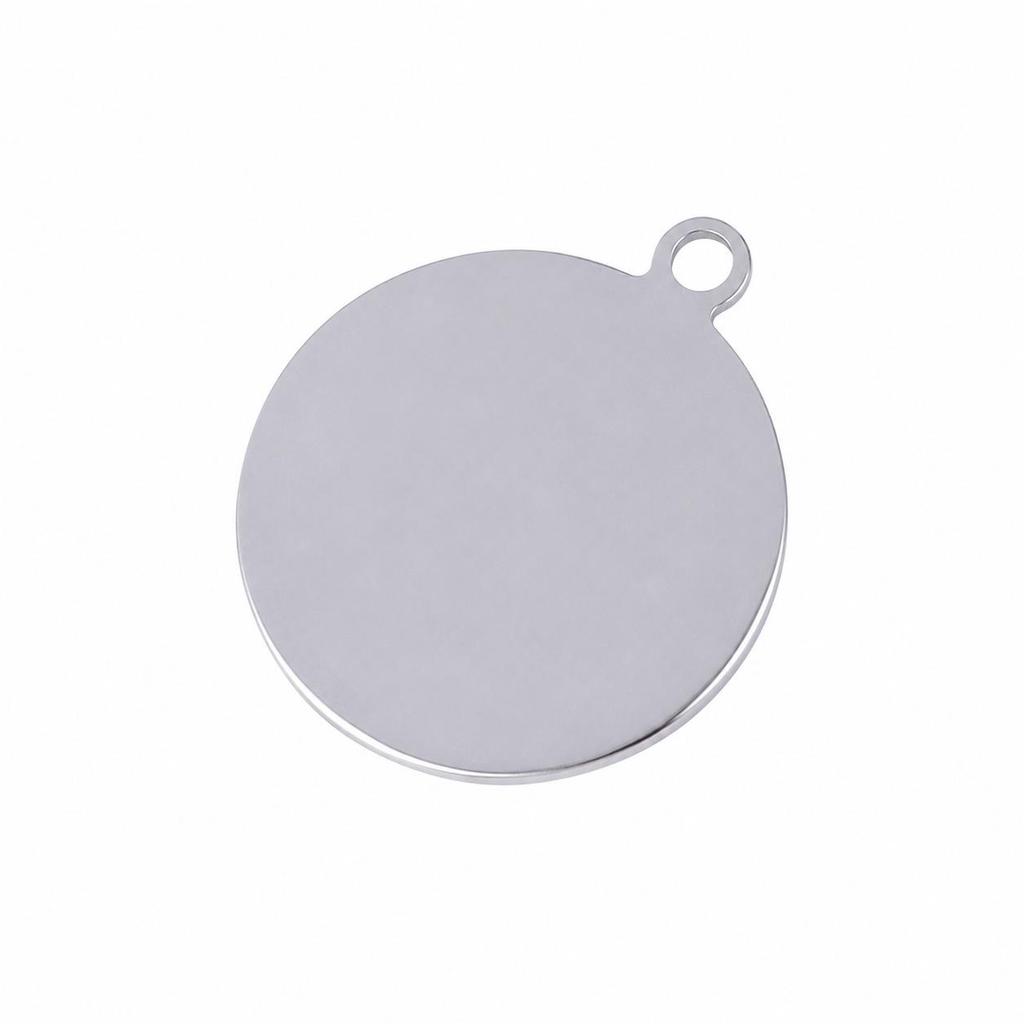 Stainless Steel Mirror Polished Logo Plate: Titanium Steel Engraving Pendant