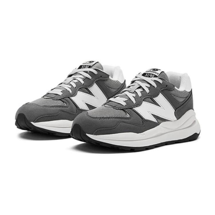 New Balance Abrasion Resistant Low Top Kids Lifestyle Shoes Gray Unisex GC5740VB