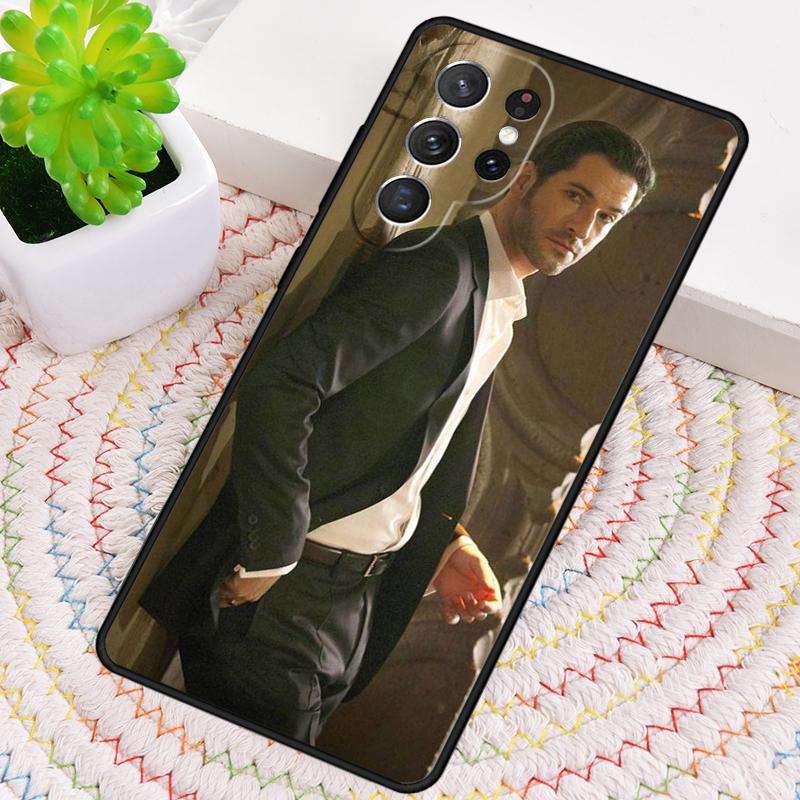 Lucifer Morningstar Silicone Phone Case For Samsung Galaxy note 10 pro S26 S25 S24 S23 S22 S21 Plus S25Ultra Capa Cover