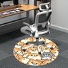 1pc Shiba Inu Dog Office Round Area Rug, Indoor Mat Suitable ForOffice, Under Office Chairs Bedroom Living Room Home Decor, Room Deco,  N65