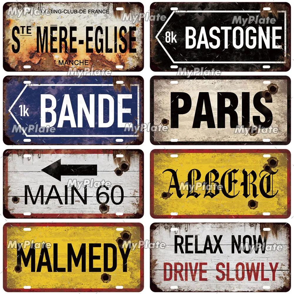 [MyPlate] Vintage Berlin Arnhem City 15x30CM Plate Metal Sign Vintage Plaque Tin Sign Man Cave Decoration Bar Sign Club Poster