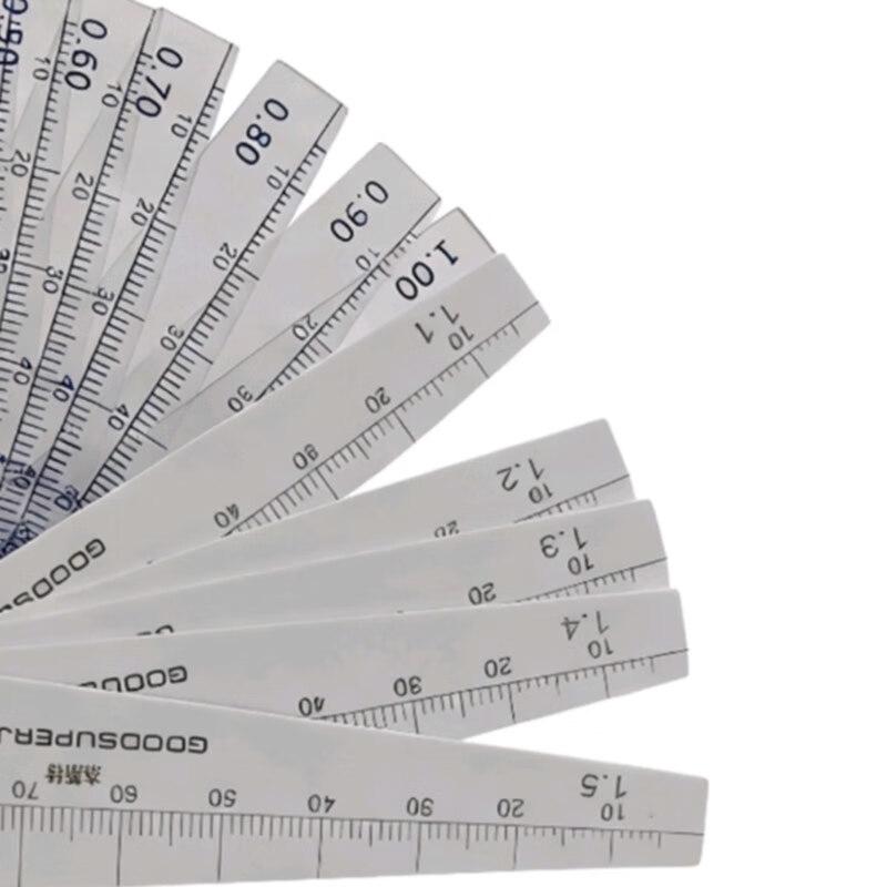 GOODSUPERJST Plastic Feeler Gauge Set with Laser Scale