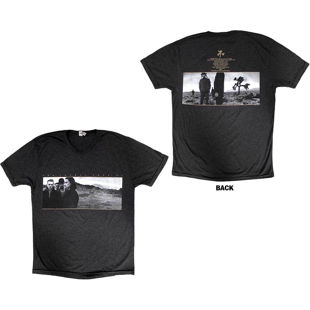 U2 Unisex TShirt Joshua Tree Dates 2017 (Back Print) (ExTour) (XxLarge) S