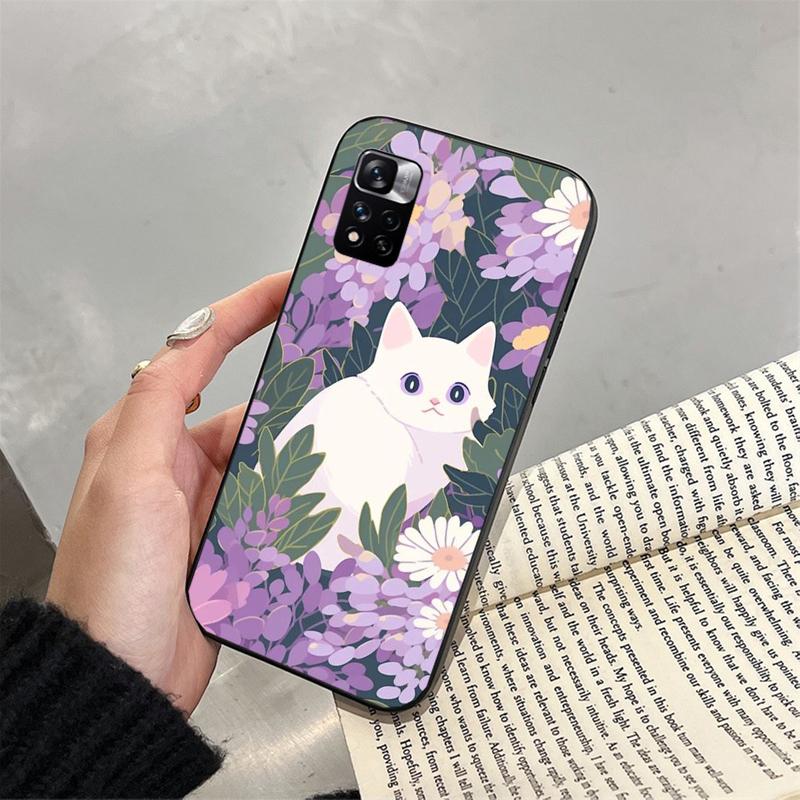 Cute Cat Phone Case For Xiaomi Redmi note 13 12 Pro 11S 11 10 Pro 10S 12S Redmi 10 13C 9C