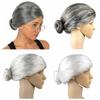 Natural Old Woman Cosplay Wig Grey Dress Up Show Wig Grandma Costume Wig Halloween Masquerade