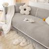 New Solid Color Sofa Cushion Cover Cover Cloth Towel Thickened Non-slip Simple Modern Skin-friendly Four Seasons