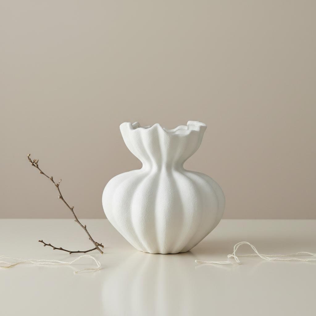 Wabi Sabi Vase Artistic Ceramic Vase Home Accent Minimalist for Tabletop