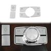 6PCS Adesivos de capa de acabamento de botão multimídia de carro adequados para Mercedes-Benz Classe E W212 2010-2015 Adesivo de decoração de interior