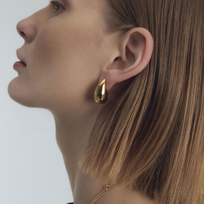 viollina Graceful Teardrop Earrings_Gold