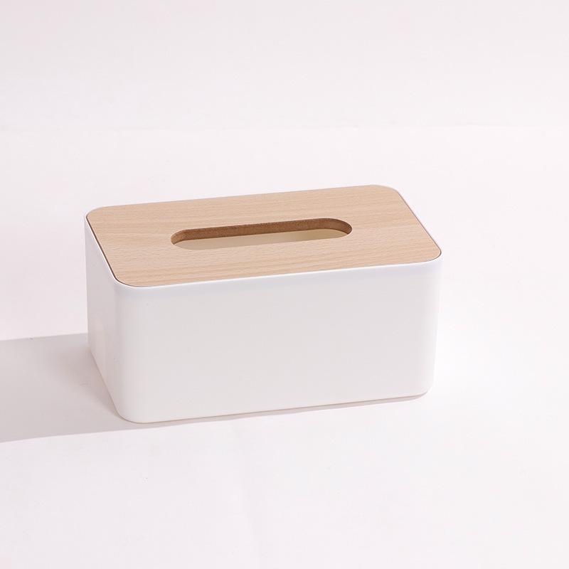 Multifunctional Nordic Style Desktop Tissue Box for Restaurants and Home Storage