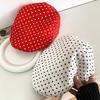 Versatile Polka Dot Print Hats Retro Bonnet Y2K Forward Hats  for Women