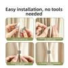 1/5Pair Detachable Magnetic Curtain Clips Drill Free Curtain Holders  Office Curtains