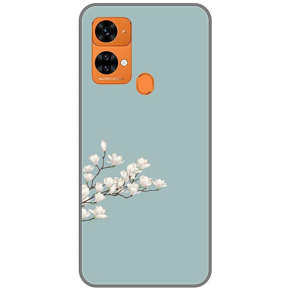 for Oukitel C33 Black Case 6.8inch Soft Tpu Cute Cartoon Back Cover on OukitelC33 Full protection bumper Anti-fall shockproof