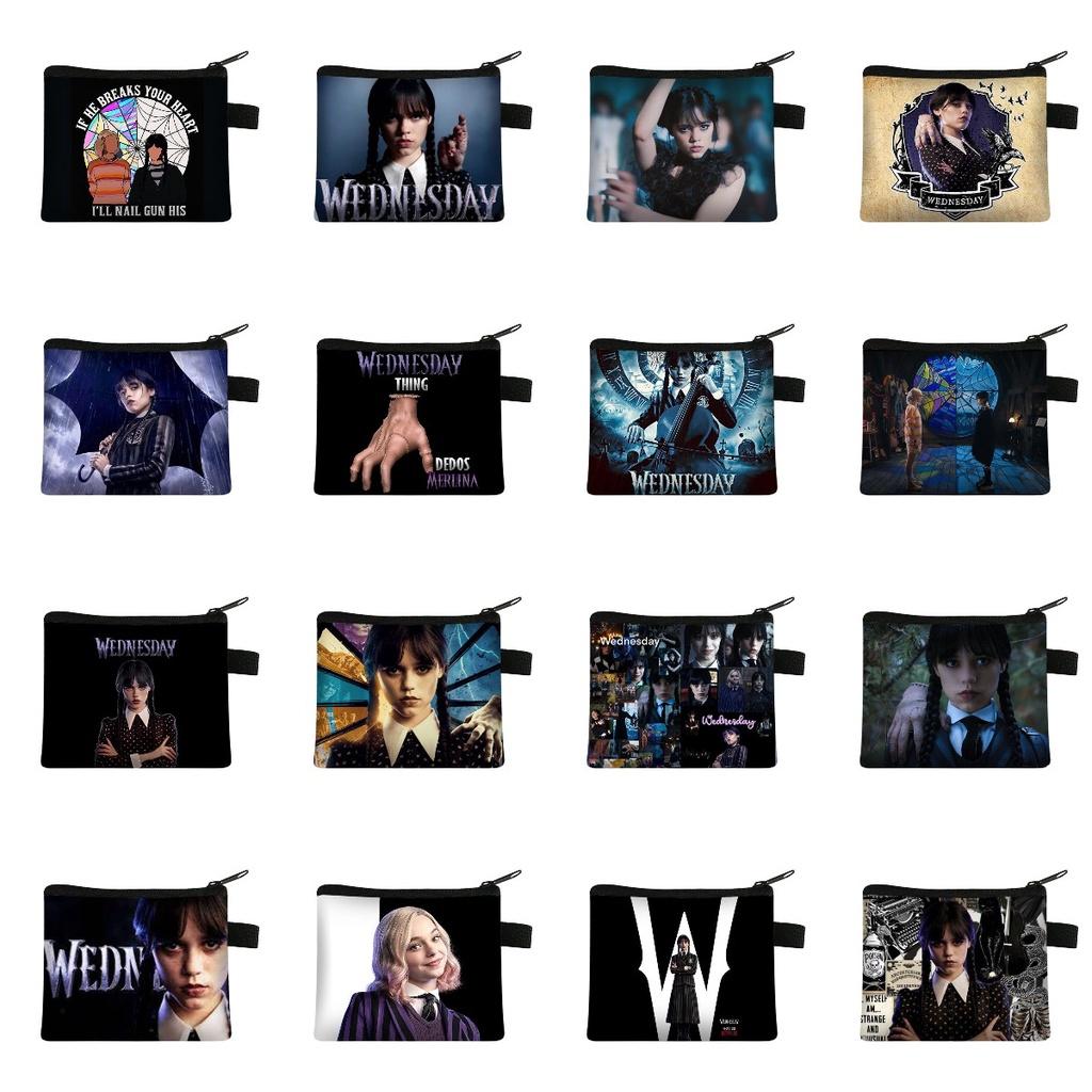 Rodzina Adamsów Portmonetka Drukowana Torba na Karty Przechowywania Prezent dla Dziecka Student