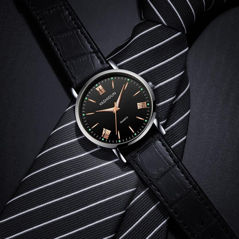 Herren- und Damenuhren mit Stahlarmband Business Leuchtend Lässiges Armband Schüleruhr Quarz Herrenuhr