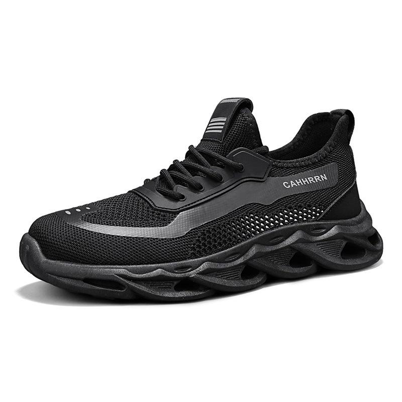 Summer 2025 Men s Korean Style Breathable Flyknit Mesh Trendy Running Shoes 41