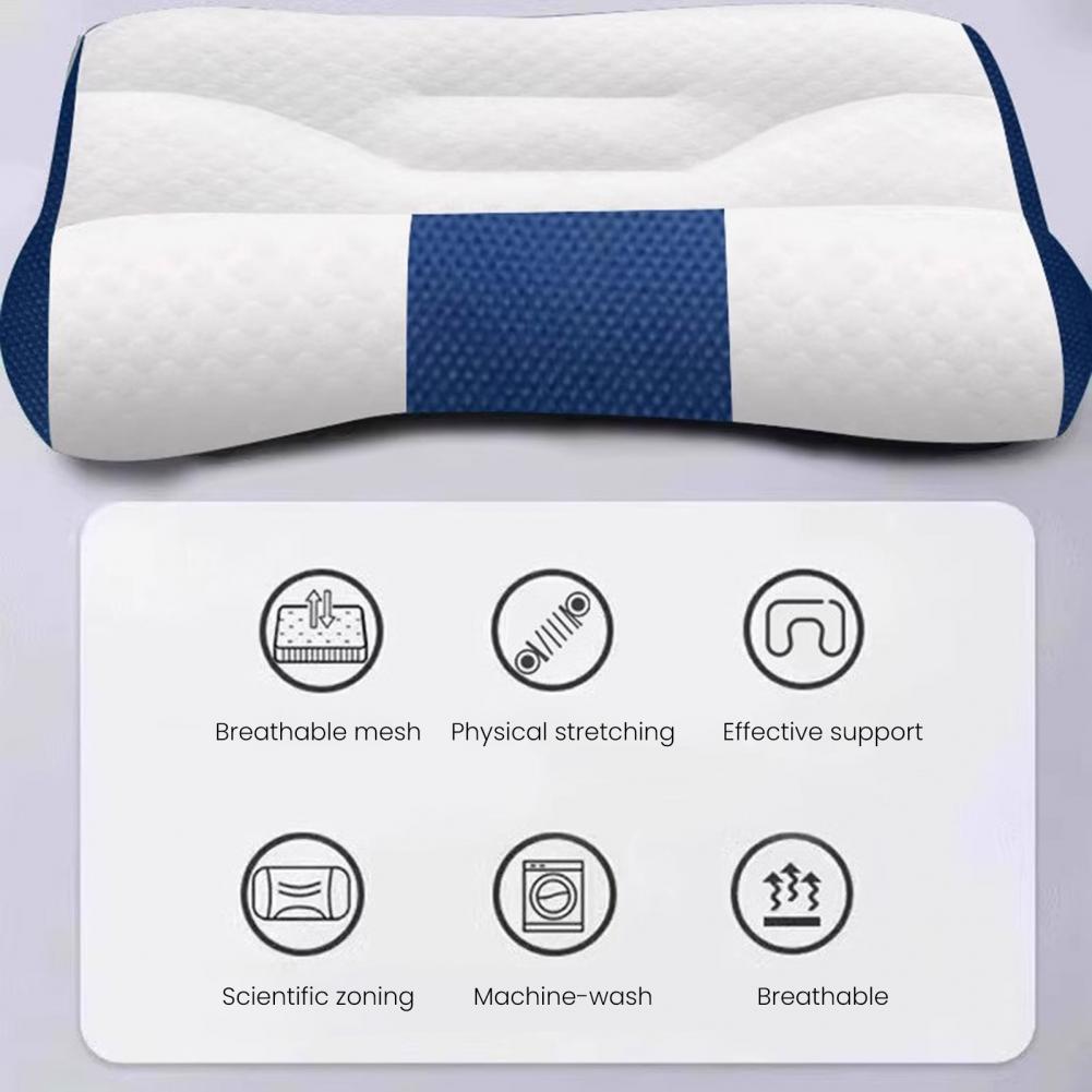 Comfortable Neck Support Pillow Adjustable Sandwich Pillow Adjustable Memory Foam Cervical Pillow for Neck Strain for Sleepers