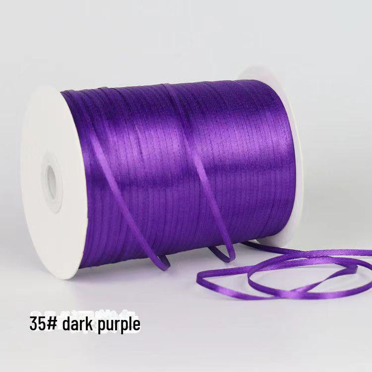 0.3cm Satin Ribbon for Bookmarks, Hair & Balloon Accessories, and Gift Packaging Bow.