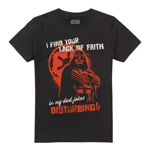 STAR WARS Unisex Adult Dad Jokes Disturbing Darth Vader T-Shirt