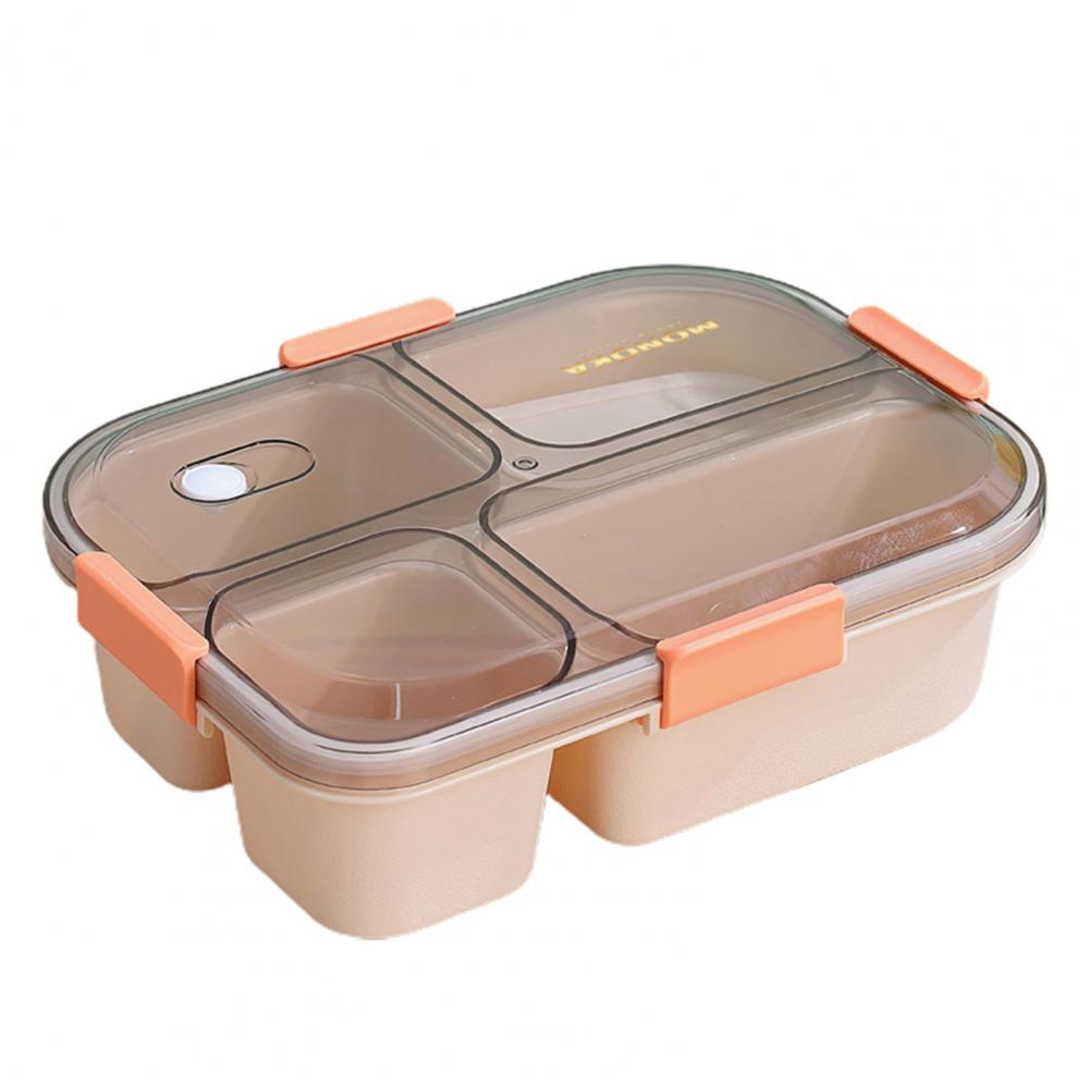1 Set Reusable Lunch Container Easy to Clean Lunch Box Fresh-Keeping Meal Preservation with Air Vent Bento Organizer