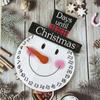 2021 New Wooden Christmas Pendant Creative Christmas Countdown Home Decoration Wooden Holiday Calendar Pendant