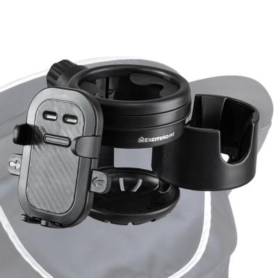 By a Current Childcare EXCITEHOME Stroller Drink Holder Smartphone Cell Phone Baby Bottle Water Bottle Holder with Adjustable Easy Comfortable and