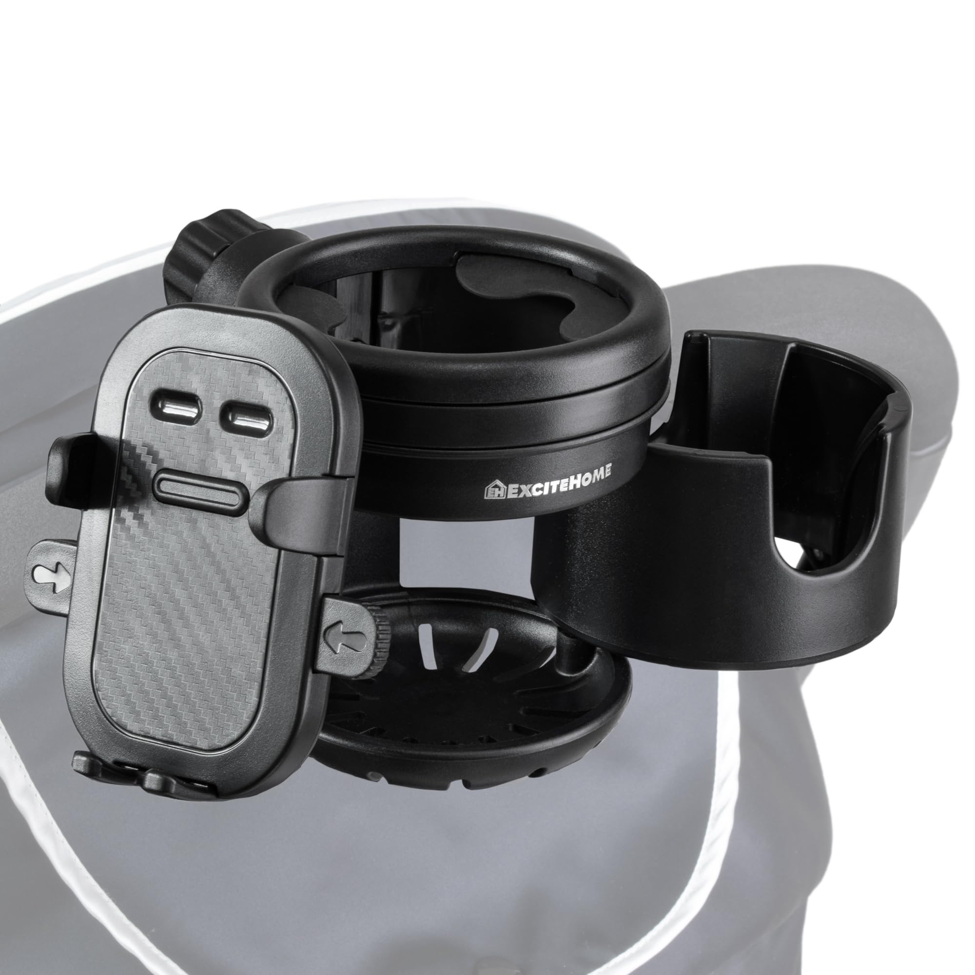 

by a current childcare EXCITEHOME Stroller Drink Holder Smartphone Cell Phone Baby Bottle Water Bottle Holder with Adjustable Easy Comfortable and чёрный