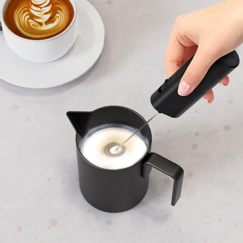Mini Portable Electric Milk Frother for Home Use - Handheld Mixer & Whisk