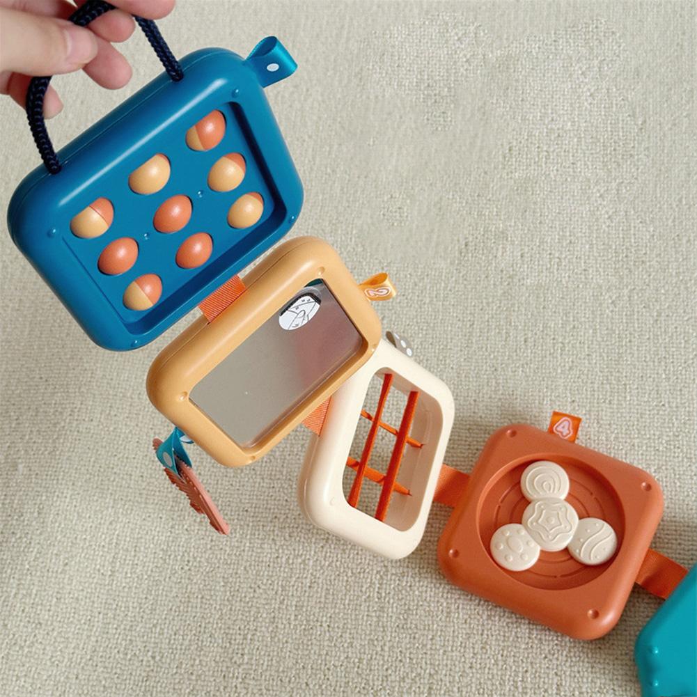 Puzzle Busy Board Toys For Kids Folding Joy Sensory Cube With 8 Activity Modules Early Educational Toys Gifts For Boys Girls