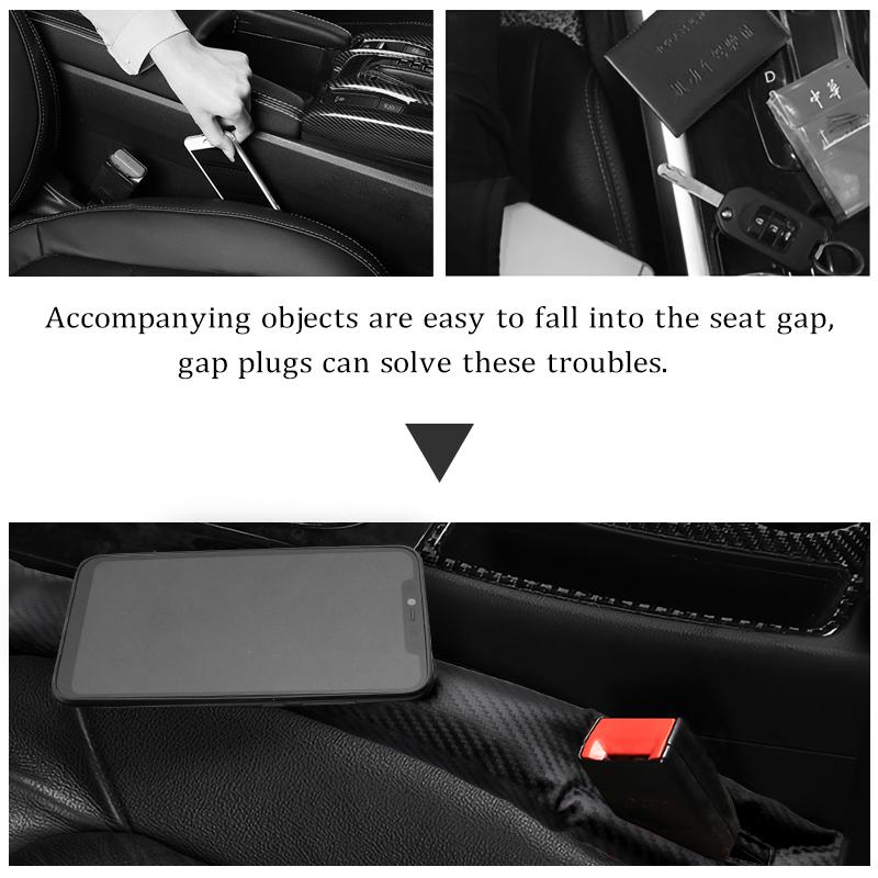 Car Interior Seat Gap Plug Anti-leak Strip Filling Pad For Ford Focus ST Mondeo Kuga Fiesta MK7 Escort Explorer Edge 2 4 MK2 MK4