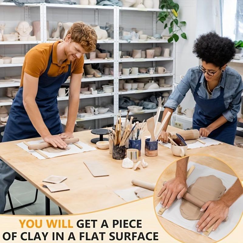 Holz Nudelholz Führungen für Keramik und Töpferton Handwerk 10-teilige ungeladene Polymer Clay Dickenstreifen mit 5 Größen