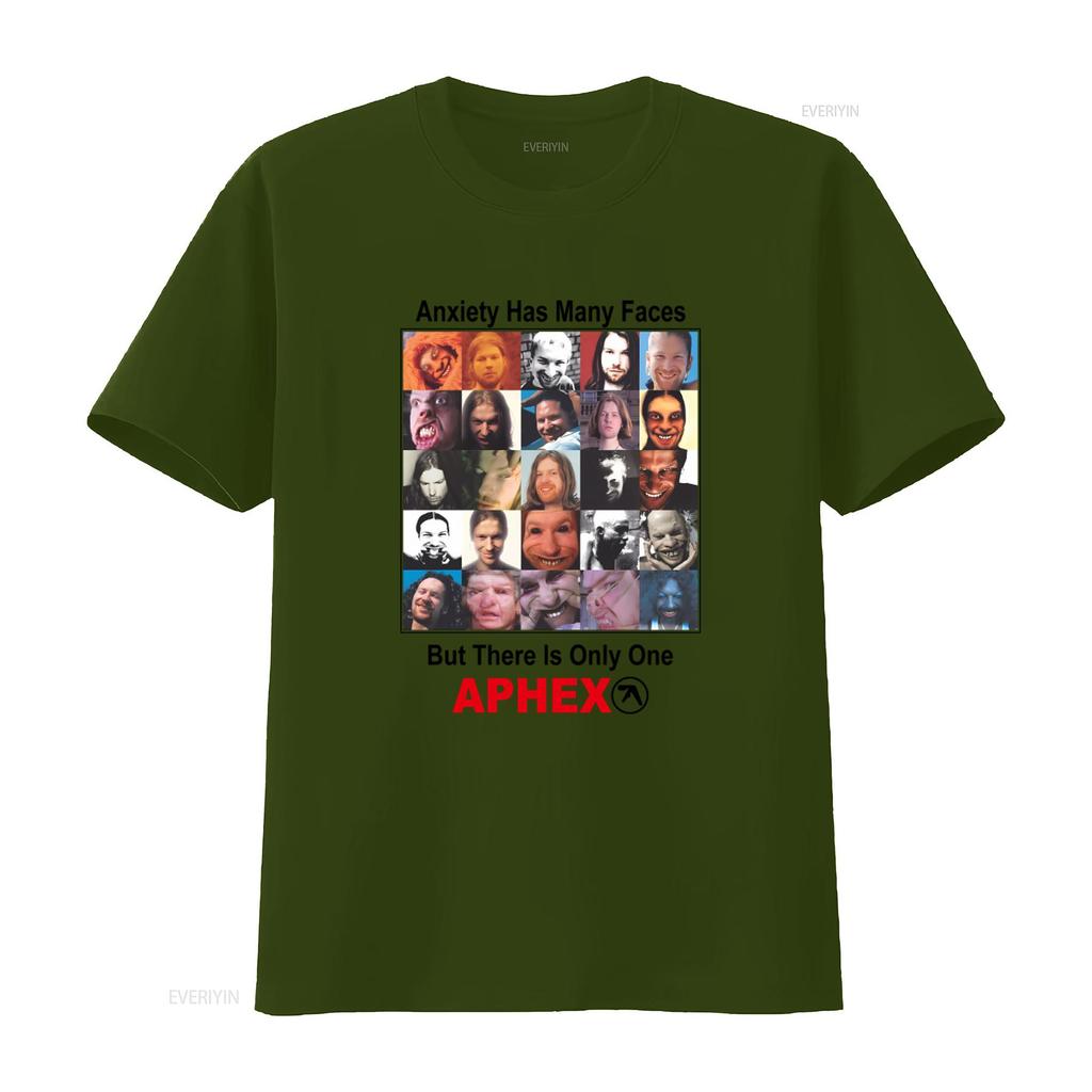 Anxiety Has Many Faces But There Is Only One Aphex Twin T Shirt Te4883 vintage Washed Stretched graphic fashion