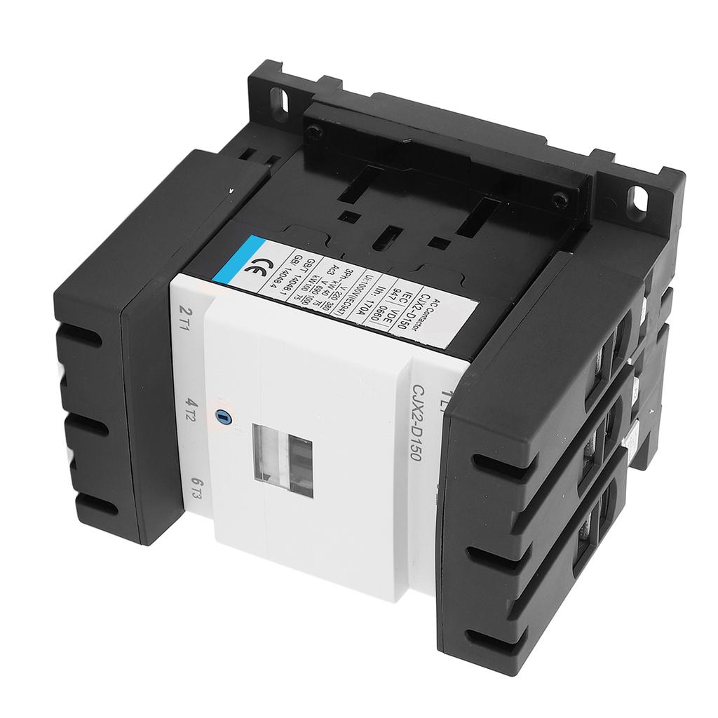 AC110V 150A 3 Phase AC Contactor Silver Contact PC Flame Retardant Housing Alternating Current