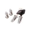 2Set Zinc Alloy Fixed Crossbar Lock Cores For Roof Bars Cycle Carriers Exterior Parts Car Locks Roof Bar Rack Security Locks