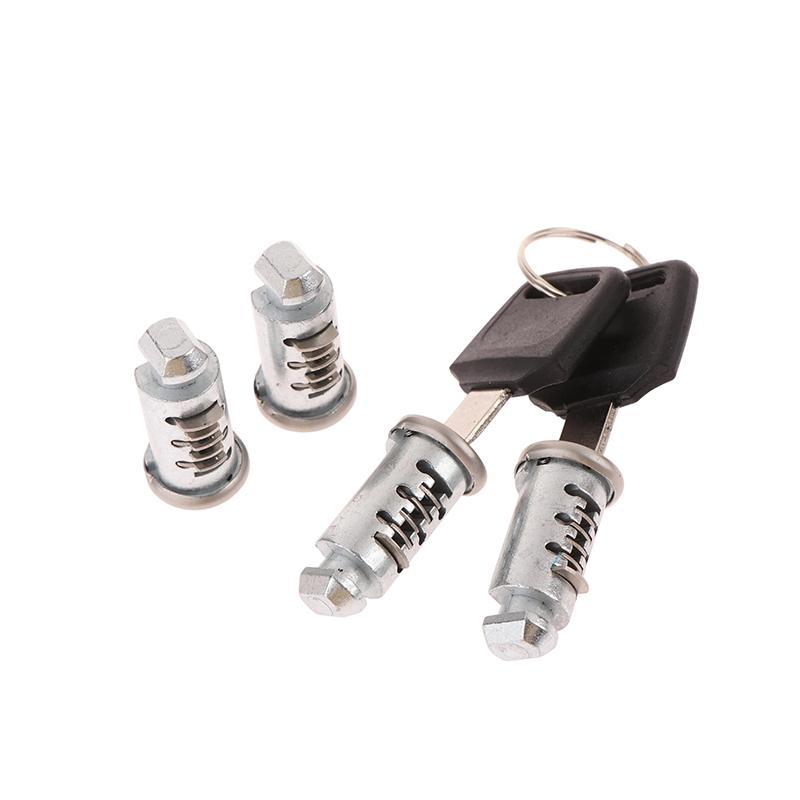 2Set Zinc Alloy Fixed Crossbar Lock Cores For Roof Bars Cycle Carriers Exterior Parts Car Locks Roof Bar Rack Security Locks
