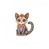 1pc Mexican Day of the Dead Skeleton Cat Enamel Pin, Skeleton Cat Badge, Suitable for Day of the Dead Fashion Accessory Gift