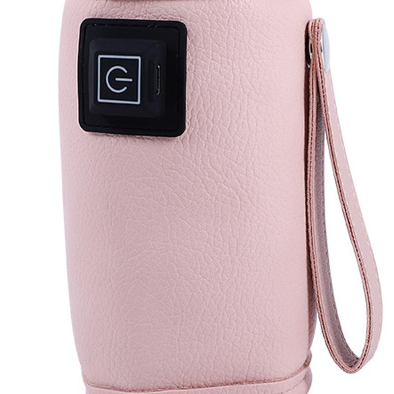 USB Babyflaschenwärmer Drei Stufen Temperatureinstellung Klettverschlussdesign Tragbare Milchflasche