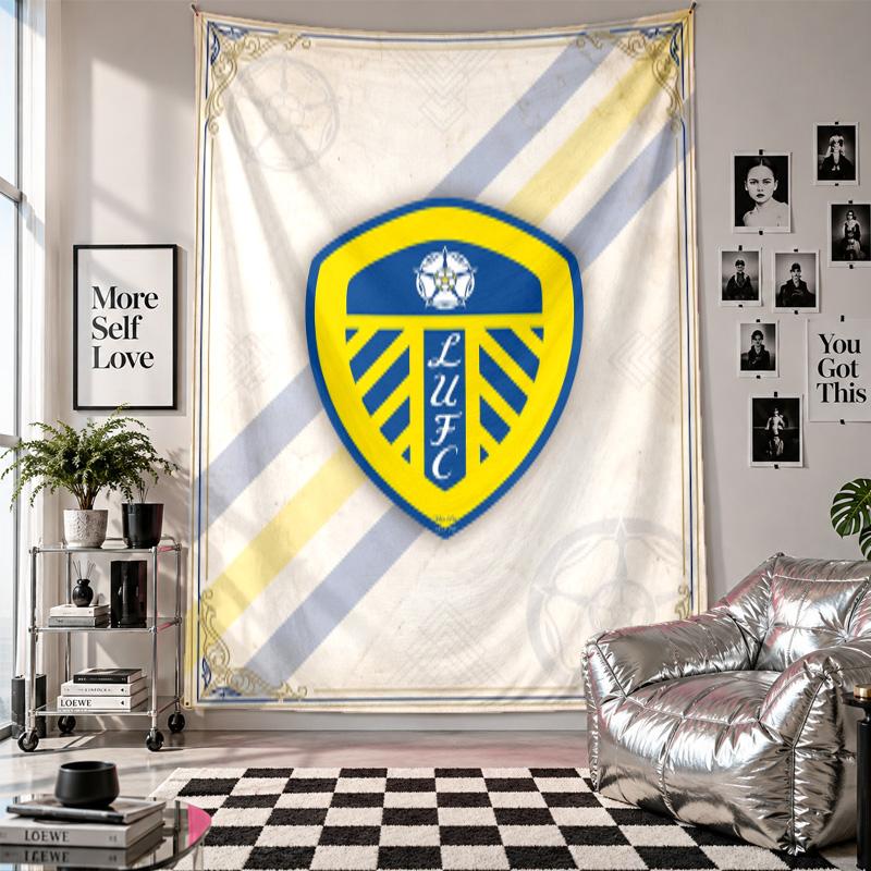 Tapeçaria de Parede do Leeds United Decoração de Casa Pano para Pendurar na Parede para Quarto Sala de Estar Fundo