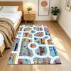 City Adventure Playground Non-Slip Home Carpet Design for Office Decor Living Room Bedroom Gift