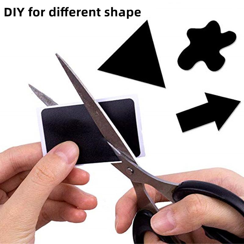 150pcs/Roll Black Board Stickers 5.5cm*3.5cm PVC Waterproof Removable Label Tag for Kitchen Home School Marker