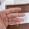 Sterling 18K Gold Plated Geometric Line Design Stackable Bracelet Women Minimalist Fashion Jewelry