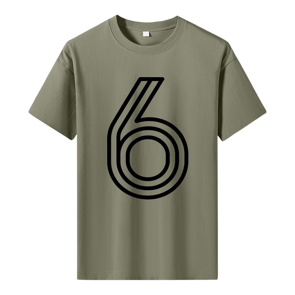 Pánské tištěné tričko s krátkým rukávem Pánský volný ležérní top s krátkým rukávem