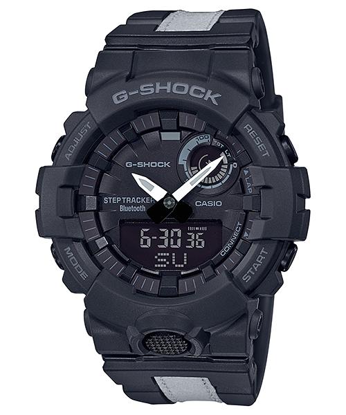 

Чоловічий кварцовий годинник Casio з полімерним ремінцем, водостійкістю 200 м, ударостійкий, цифровий GBA-800LU-1A чорний
