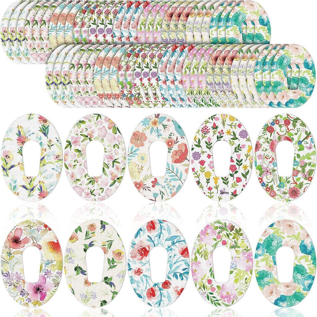 Festive Cartoon Blood Glucose Meter Waterproof Sticker: Sweatproof, Colorful, Dynamic Sensor Patch