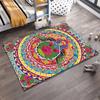 Colorful Peacock Mandala Carpet with Floral Patterns and Vibrant Design Suitable for Use As an Anti-slip for Living Room Bedroom Sofas