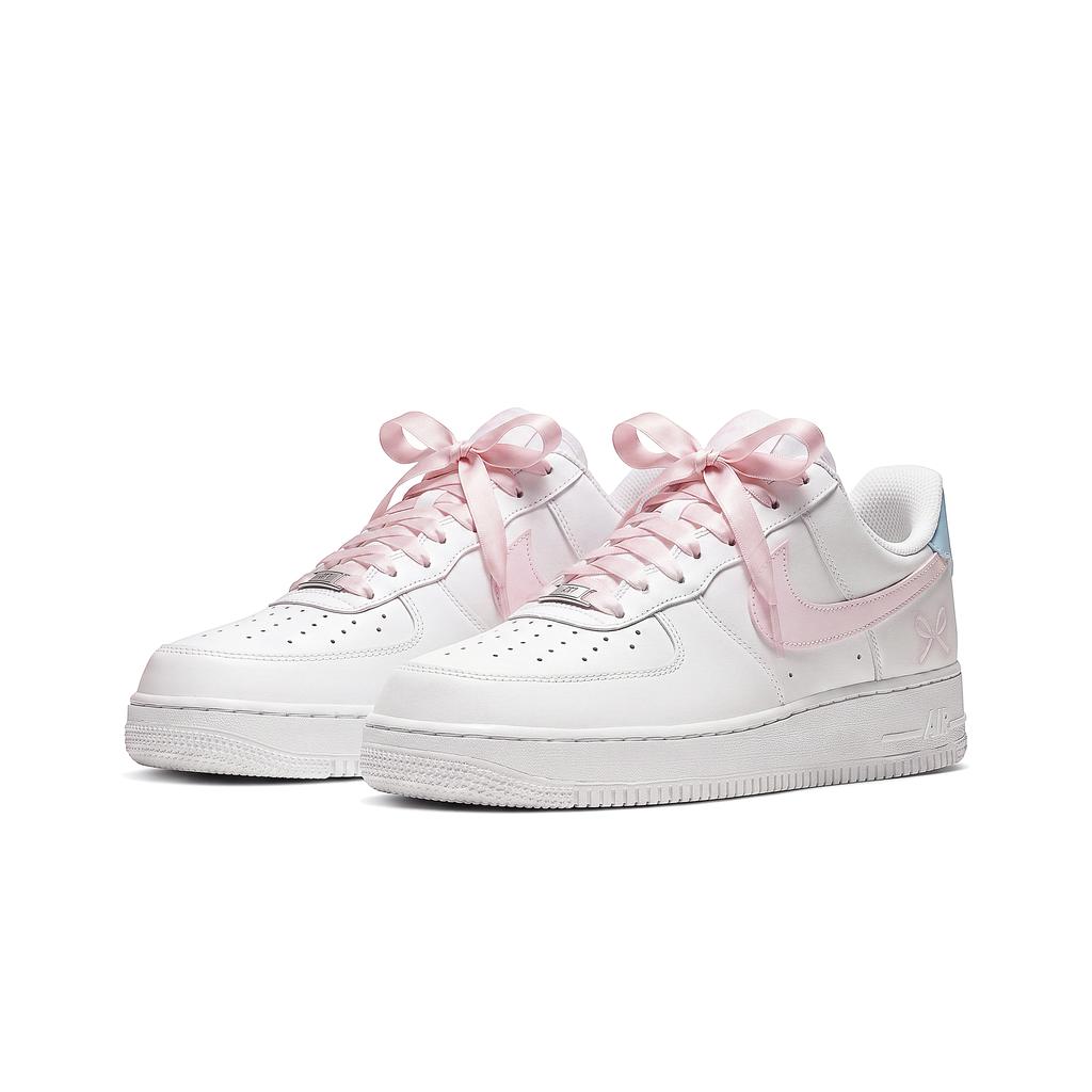 Nike Air Force 1 Valentine's Day Slip Resistant Abrasion Resistant Low top Skateboard Shoes Women's White Pink IQ4937-161(Team2362-S-BOX)