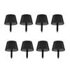 Acogedor 8pcs 30x20mm Rubber Base Pads with Screws for Speaker Guitar Amplifier Guitar Rubber Feet Suitable for HiFi Car Subwoofers Feet,