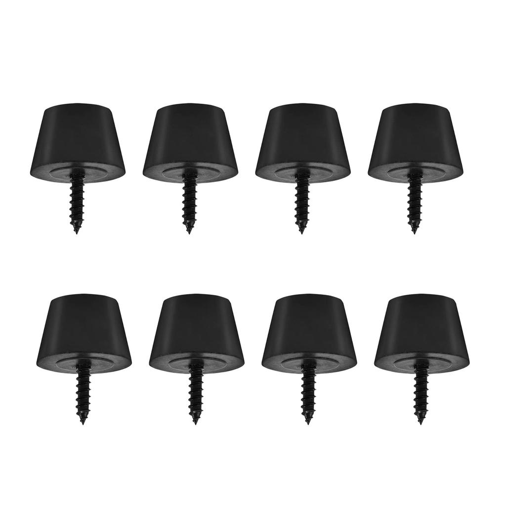 Acogedor 8pcs 30x20mm Rubber Base Pads with Screws for Speaker Guitar Amplifier Guitar Rubber Feet Suitable for HiFi Car Subwoofers Feet,