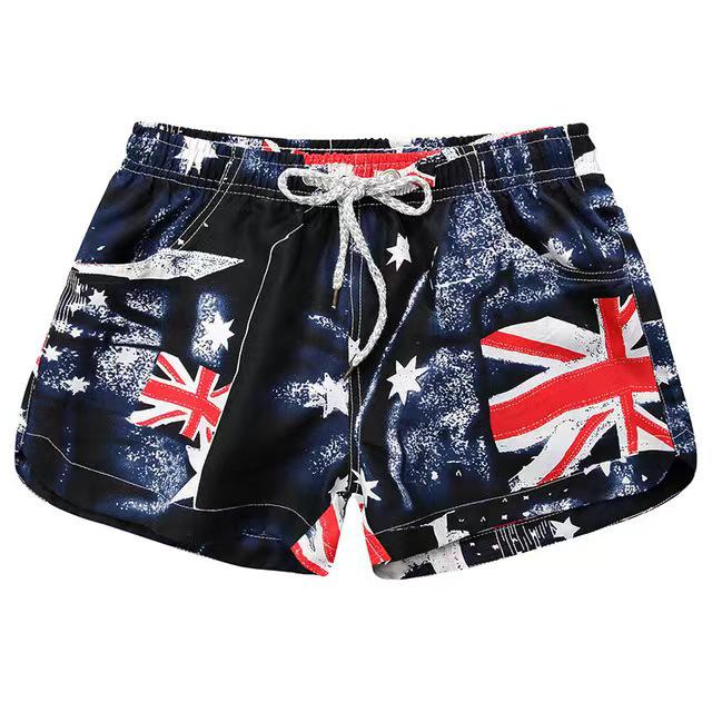 Couple's Beach and Sports Shorts: Men's Loose-Fit Seaside Swim Trunks